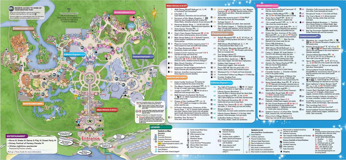 ディズニーの世界地図オーランド