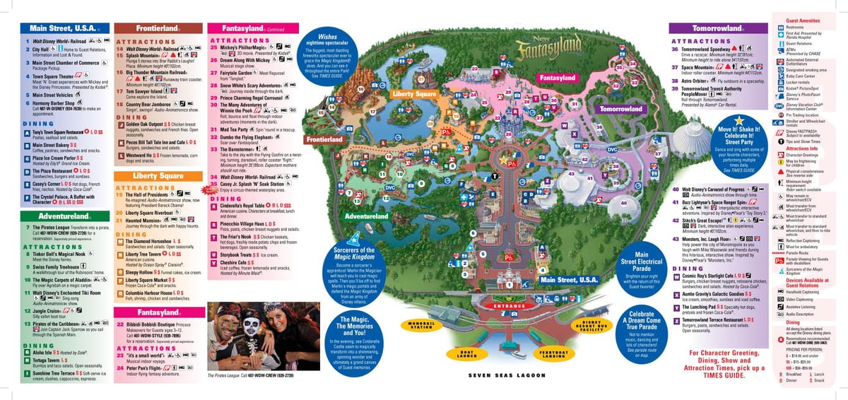 ディズニーの世界地図にマジックキングダム