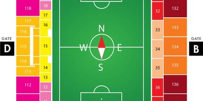 オーランド市サッカースタジアム地図