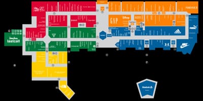 プレミアムアウトレットオーランドの地図