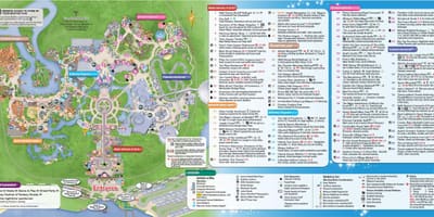 ディズニーの世界地図オーランド