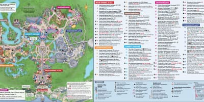 ディズニー世界の魔法の王国-地図