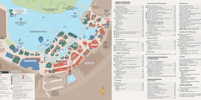 地図のディズニー温泉