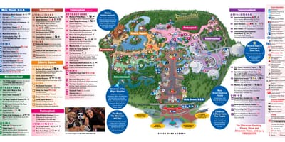 ディズニーの世界地図にマジックキングダム