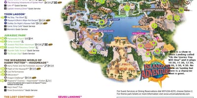 ユニバーサルスタジオ島でのアドベンチャーマップはこちら