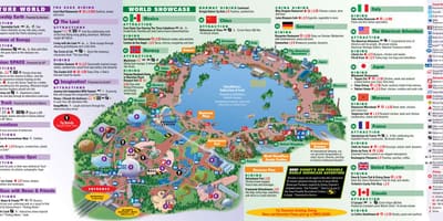レディズニーの世界地図