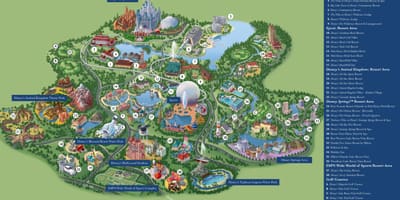 ディズニーリゾートオーランドの地図