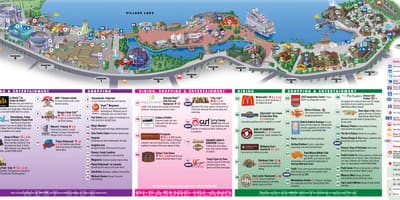 繁華街にディズニーオーランドの地図