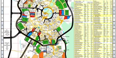 地図のセントラル-フロリダ大学